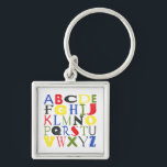 Chaveiro Letras de cor brilhante por Megan Meagher<br><div class="desc">Tentando ensinar aos seus filhos o abc deles? Conhece uma escola que poderia usar um pouco de arte educacional em suas salas de aula? Compre esta impressão de letras coloridas por Megan Meagher!</div>