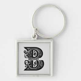Chaveiro Letter B Custom Monogram