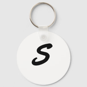 Chaveiro Letter S Monogram Keychain