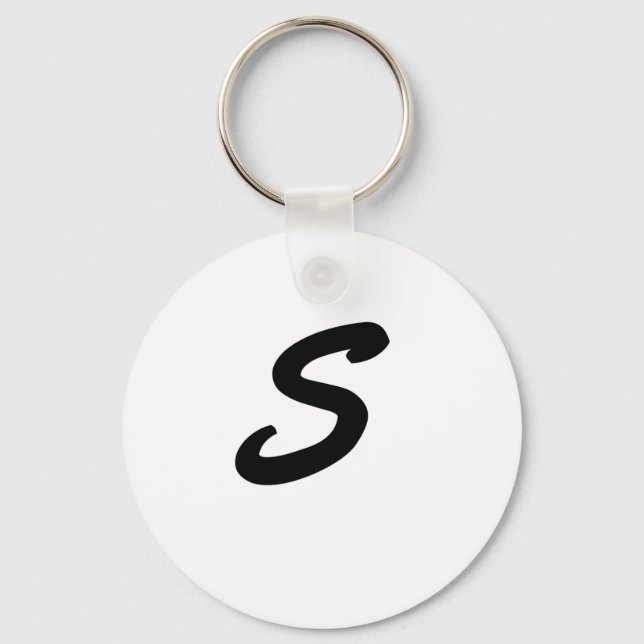Chaveiro Letter S Monogram Keychain (Frente)