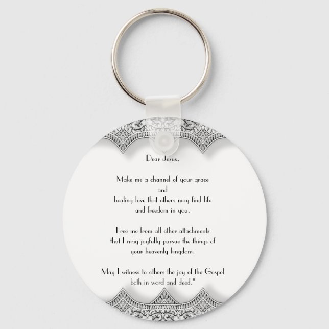 Chaveiro “Letter to Jesus” Round Keychain (Frente)