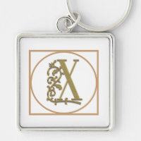 LETTER X MONOGRAM Belo Casamento Novo Presente Dom