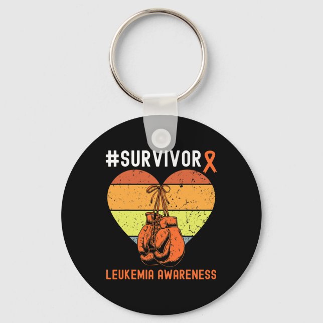 Chaveiro Leucemia Sobrevivência com Canceres Sanguíneos Ret (Frente)