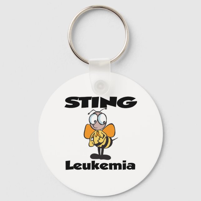 Chaveiro Leucemia STING (laranja) (Frente)