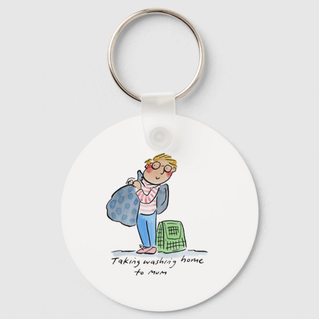 Chaveiro Levando a lavagem para a Mãe (Frente)