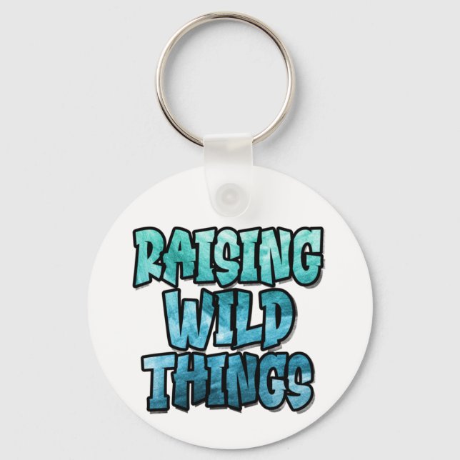 Chaveiro Levantando Coisas Selvagens, Grafite Engraçado de  (Frente)