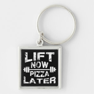 Chaveiro Levante Agora, Pizza Mais Tarde - Engraçada Ocupaç