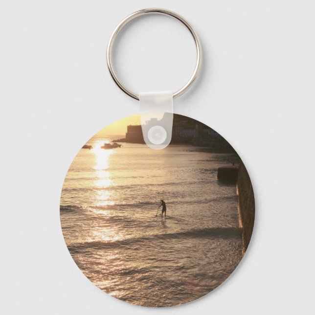 Chaveiro Levante o pôr do sol de embarque de pá San Sebasti (Frente)