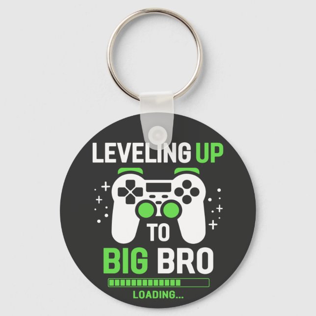 Chaveiro Leveling Up To Big Brother Gaming Basic Button  (Frente)