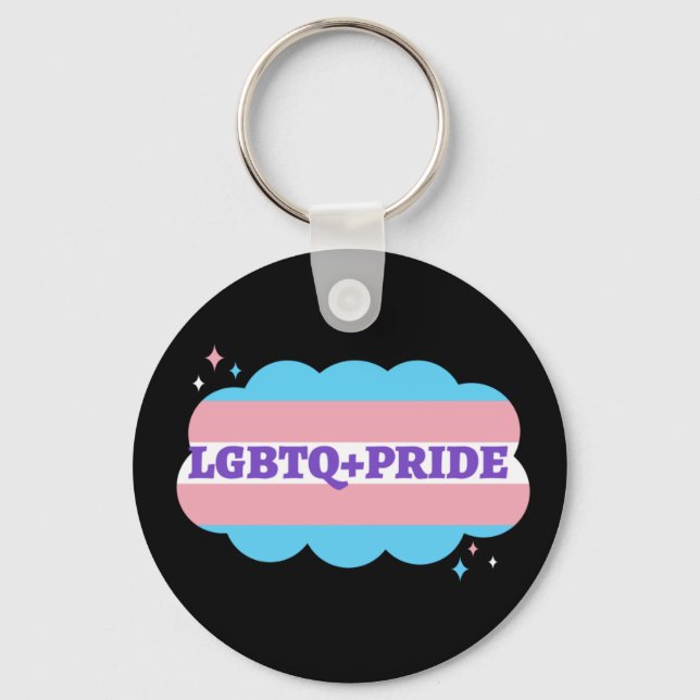 Chaveiro LGBT+Orgulho. Gay- amor arco-íris. (Frente)