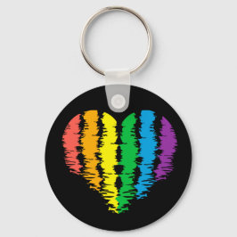 Chaveiro LGBT+pride. Heart rainbow.         Keychain