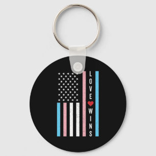 Chaveiro LGBTQ Transgender Pride Love ganha bandeira americ