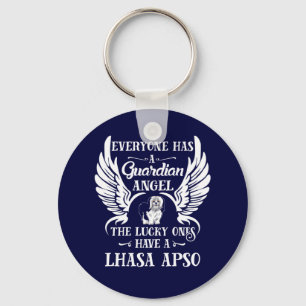 Chaveiro Lhasa Apso cão de estimação anjo