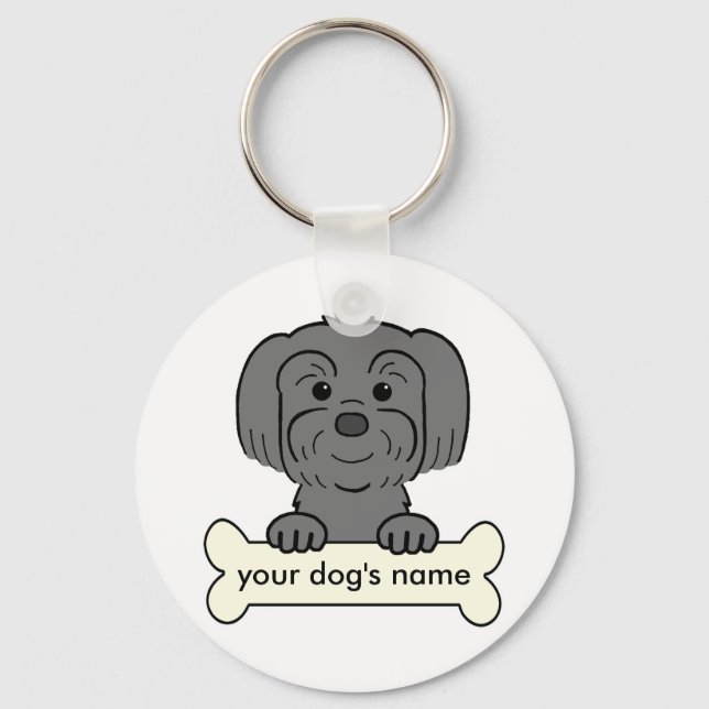 Chaveiro Lhasa Apso Personalizado (Frente)