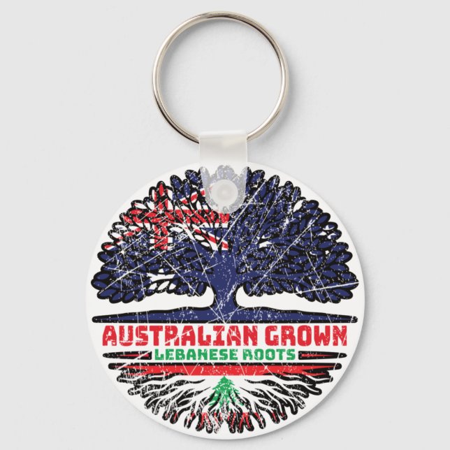 Chaveiro Libanês, Austrália Australiana, Raízes de Árvore (Frente)