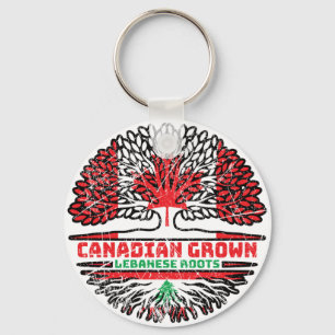 Chaveiro Líbano Libanês Canadá Árvore Bandeira do Canadá