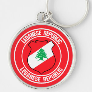 Chaveiro Líbano Round Emblem