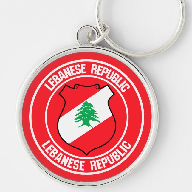 Chaveiro Líbano Round Emblem (Frente)
