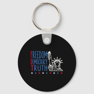 Chaveiro Liberdade Democracia Verdade Patriótico Bandeira d