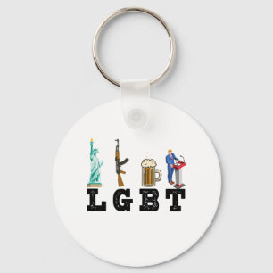 Chaveiro Liberdade LGBT Armas Cerveja Trump Presente Políti