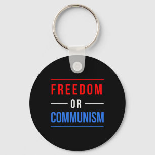 Chaveiro Liberdade Ou Comunismo Divertido Eleição 2024 Trum