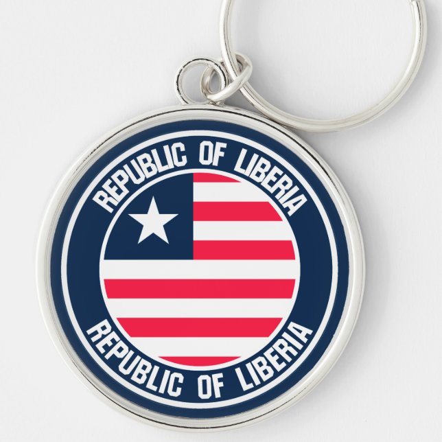 Chaveiro Libéria Round Emblem (Frente)