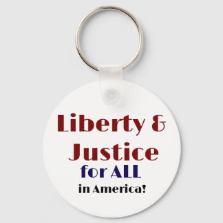 Chaveiro Liberty and justice for all Keychain