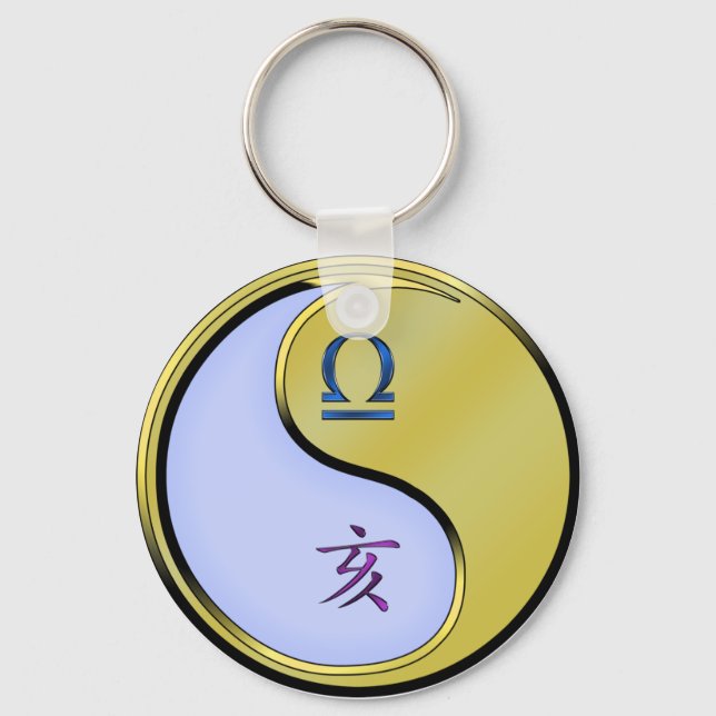 Chaveiro Libra e barra metálica (Frente)