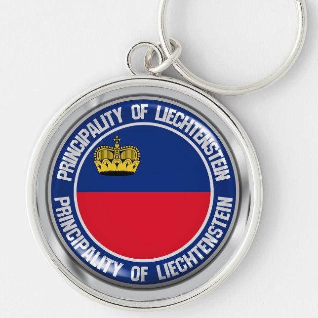 Chaveiro Liechtenstein Round Emblem (Frente)