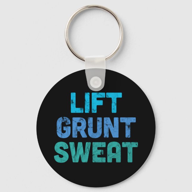 Chaveiro Lift Grunt Sweat Bodybuilder Gym Exercício (Frente)