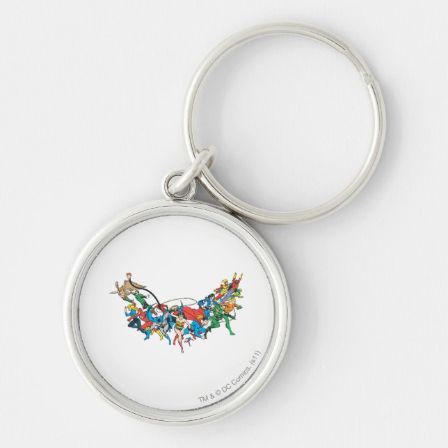 Chaveiro Liga da Justiça da América Grupo 2 (Frente)