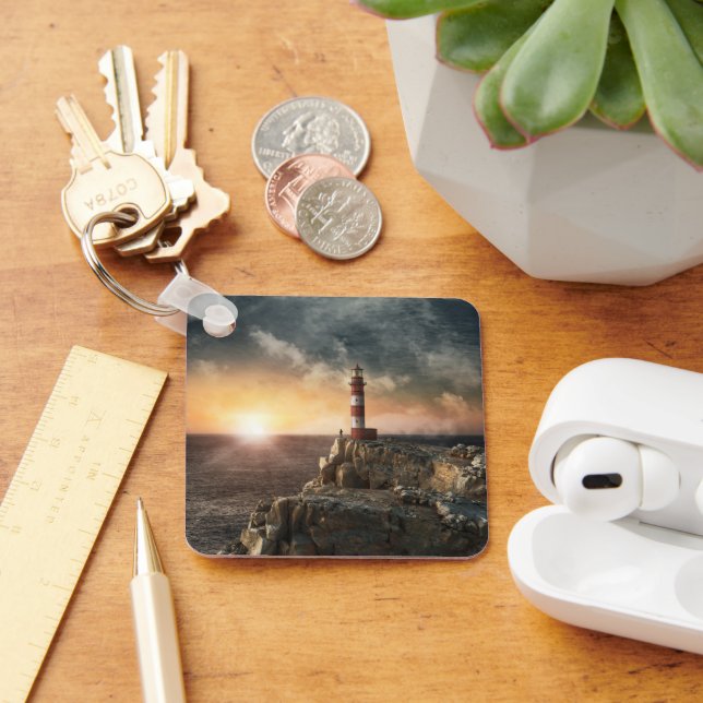 Chaveiro Lighthouses | Red & White Lighthouse (Mesa)