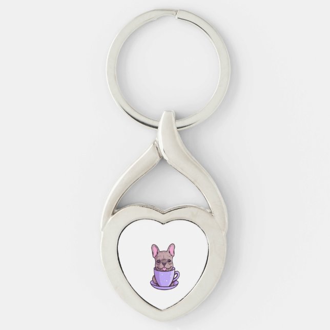 Chaveiro Lilac French Bulldog (Frente)
