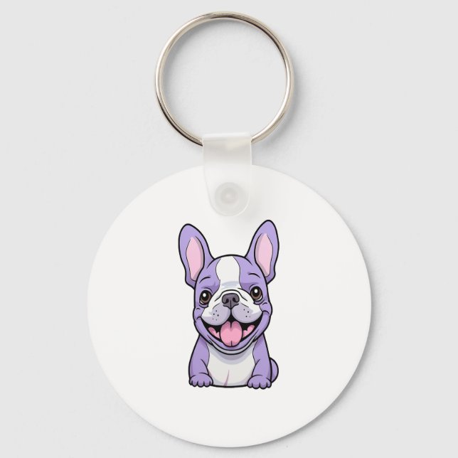 Chaveiro Lilac French Bulldog (Frente)