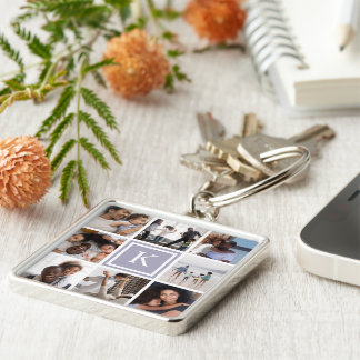 Chaveiro Lilac Monograma 8 Colagem de Fotos