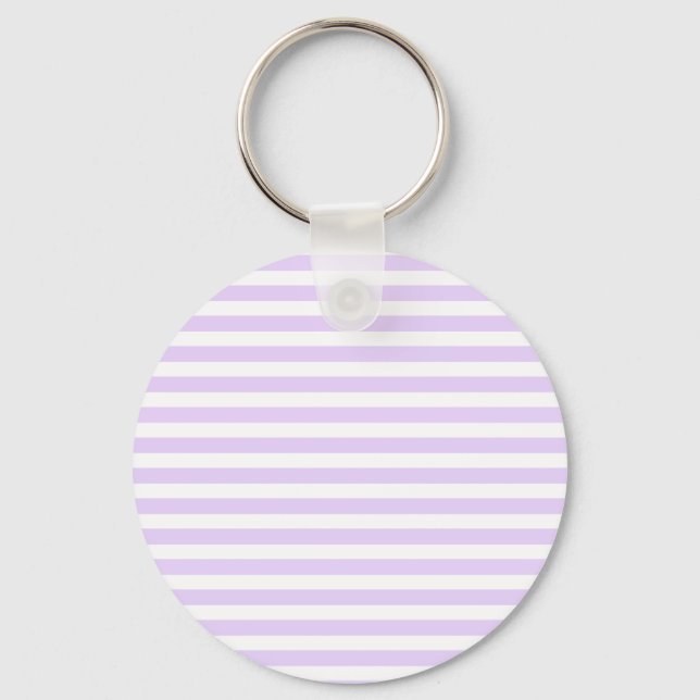 Chaveiro Lilac purple and white candy stripes (Frente)