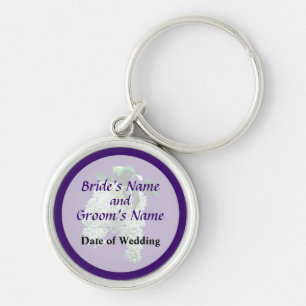 Chaveiro Lilacs brancos que Wedding favores