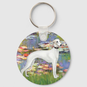 Chaveiro Lilies 2 - White Whippet (11b)