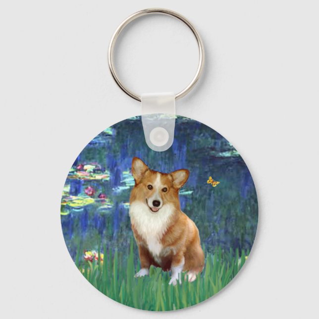 Chaveiro Lilies #5 - Pembroke Welsh Corgi 1 (Frente)