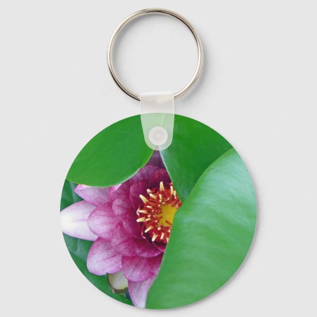 Chaveiro Lily de Água Rosa (Frente)