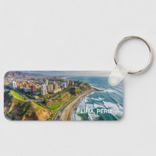 Chaveiro Lima de texto personalizado, Peru
