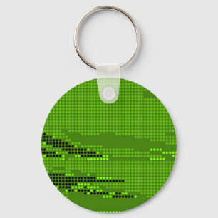 CHAVEIRO LIMÃO VERDE NEON RETRO DOT ART