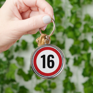 Chaveiro Limite de Velocidade de 16 Anos