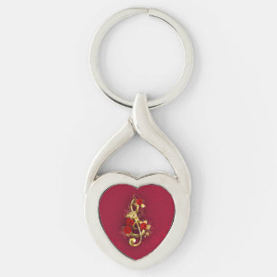 Chaveiro Limpeza de ouro com Flores Rosa