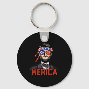 Chaveiro Lincoln 4 de Julho Merica Abe Meninos Homens Mulhe
