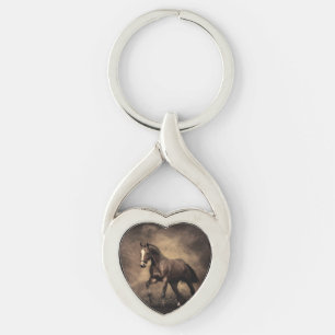 Chaveiro Linda almofada de cavalo marrom