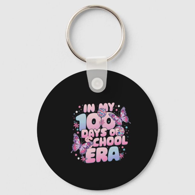 Chaveiro Linda Borboleta Para Professores Nos Meus 100 Dias (Frente)