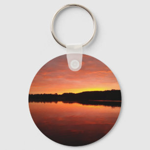 Chaveiro Linda cadeia de teclas Sunrise do Lago Kensington