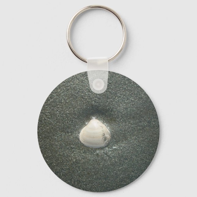 Chaveiro Linda concha na areia: Uma Souvenir Salgada (Frente)