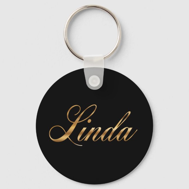 Chaveiro Linda - Design de ouro - Schlüsselanhänger (Frente)